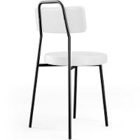 Kit 06 Cadeiras Decorativas Estofada Para Sala De Jantar Barcelona L02 Facto Branco - Lyam Decor