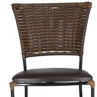 Jogo Com 2 Cadeiras Fibra Sintética Argila Com Marrom - 4