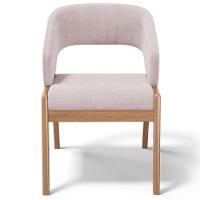 Kit 06 Cadeiras De Jantar E Estar Living Estofada Lince L02 Suede Rosê - Lyam Decor - 2