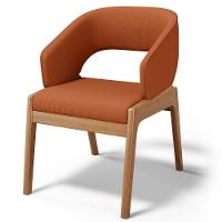 Kit 04 Cadeiras De Jantar E Estar Living Estofada Lince L02 Tecido Terracota - Lyam Decor - 5