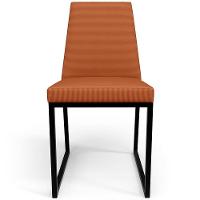 Kit 06 Cadeiras Decorativas Estofada Para Sala De Jantar Dafne L02 Tecido Terracota - Lyam Decor - 3