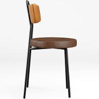 Kit 06 Cadeiras Decorativas Estofada Para Sala Jantar Barcelona L02 Couríssimo Whisky Marrom - Lyam - 2