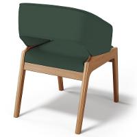 Kit 05 Cadeiras De Jantar E Estar Living Estofada Lince L02 Linho Verde Musgo - Lyam Decor - 7