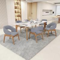 Kit 04 Cadeiras De Jantar E Estar Living Estofada Lince L02 Suede Cinza - Lyam Decor