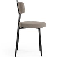 Kit 08 Cadeiras Decorativas Estofada Para Sala De Jantar Barcelona L02 Bouclê Bege - Lyam Decor - 7