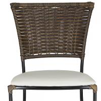 Jogo Com 6 Cadeiras Fibra Sintética Argila Com Branco Gelo - 3