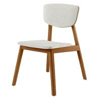 Kit 4 Cadeiras Madeira Maciça Lang Linho Off White/mel - 2