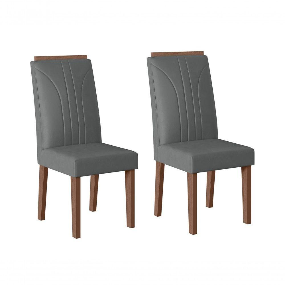 Conjunto Com 02 Cadeiras De Jantar Canadá Amêndoa 03A - 2