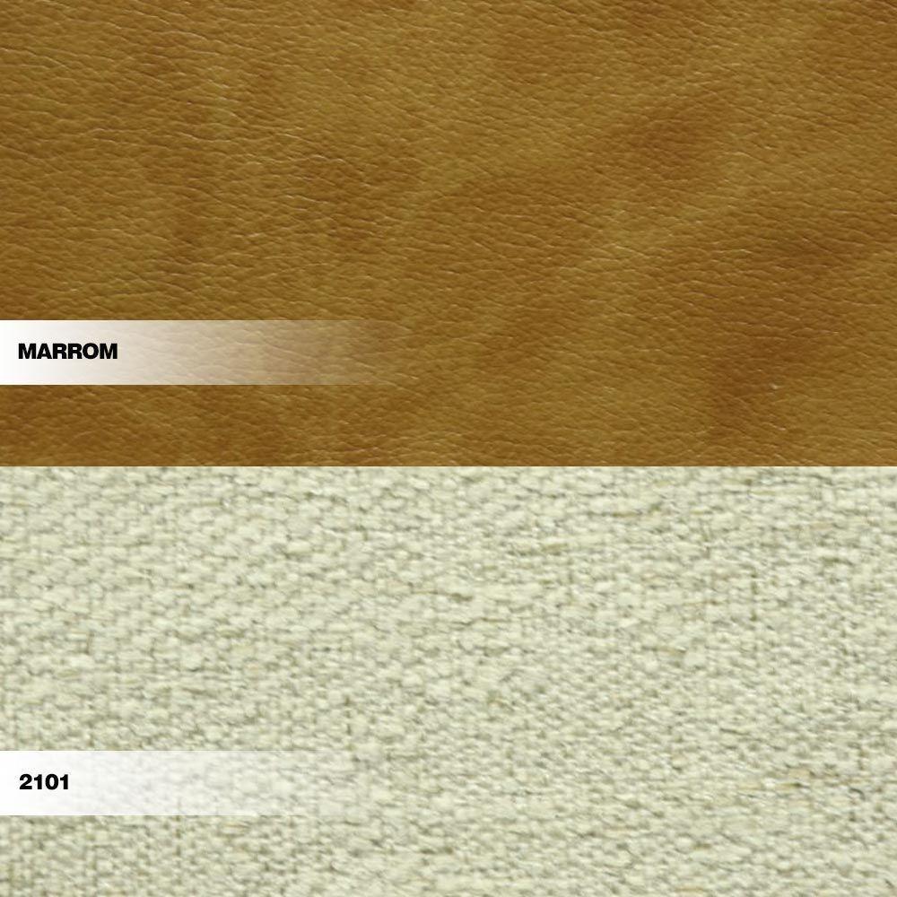 Kit 2 Cadeiras Madeira Maciça Bruyne Pu/linho Marrom/bege - 5