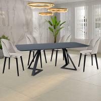 Kit 4 Cadeiras Madeira Maciça Hadassa Linho Bege/ébano - 8