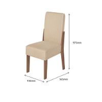 Conjunto Com 02 Cadeiras Dubai Amendoa 51C - 2