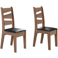 Conjunto Com 02 Cadeiras De Jantar Itália Amêndoa 11C - 1