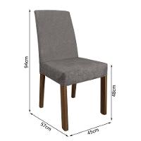 Kit 2 Cadeiras De Jantar 4255 Rustic/silver Madesa Rustic/silver - 12