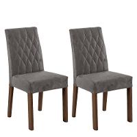 Kit 2 Cadeiras De Jantar 4256 Rustic/silver Madesa Rustic/silver - 1