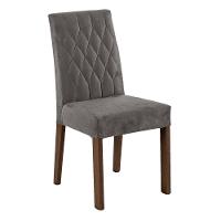 Kit 2 Cadeiras De Jantar 4256 Rustic/silver Madesa Rustic/silver - 2