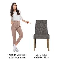 Kit 2 Cadeiras De Jantar 4256 Rustic/silver Madesa Rustic/silver - 6