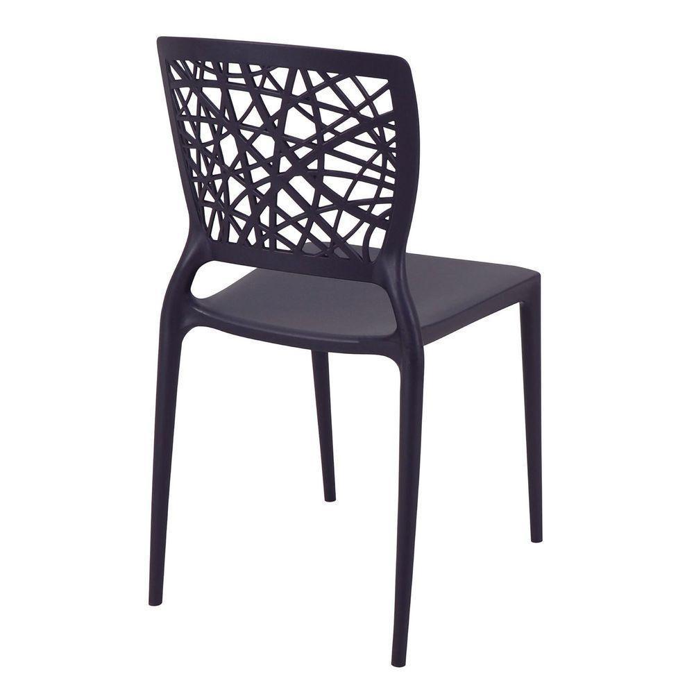 Cadeira Tramontina Joana Em Polipropileno E Fibra De Vidro Grafite Tramontina - 2