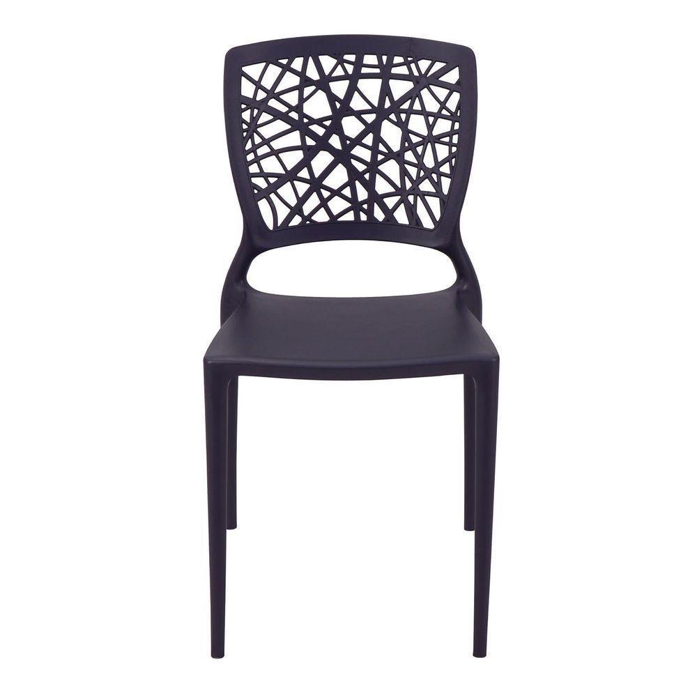 Cadeira Tramontina Joana Em Polipropileno E Fibra De Vidro Grafite Tramontina - 5