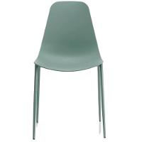 Kit 6 Cadeiras Abi Fratini Polipropileno Verde Aloe Base Em Aço Com Pintura Epóxi Verde Aloe - 3