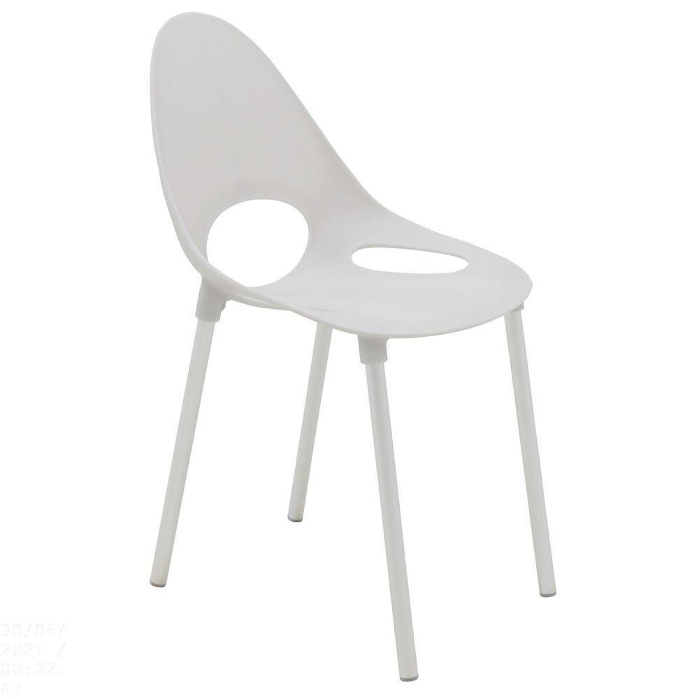 Cadeira Tramontina Elisa Summa Em Polipropileno Branco Com Pernas De Alumínio Anodizado Tramontina - 1