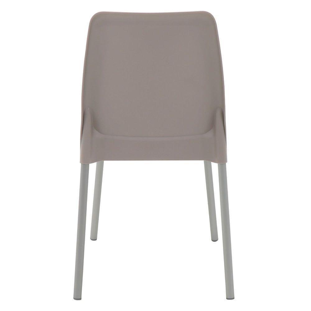 Cadeira Tramontina Vanda Em Polipropileno Camurça Com Pernas Em Alumínio Tramontina - 3