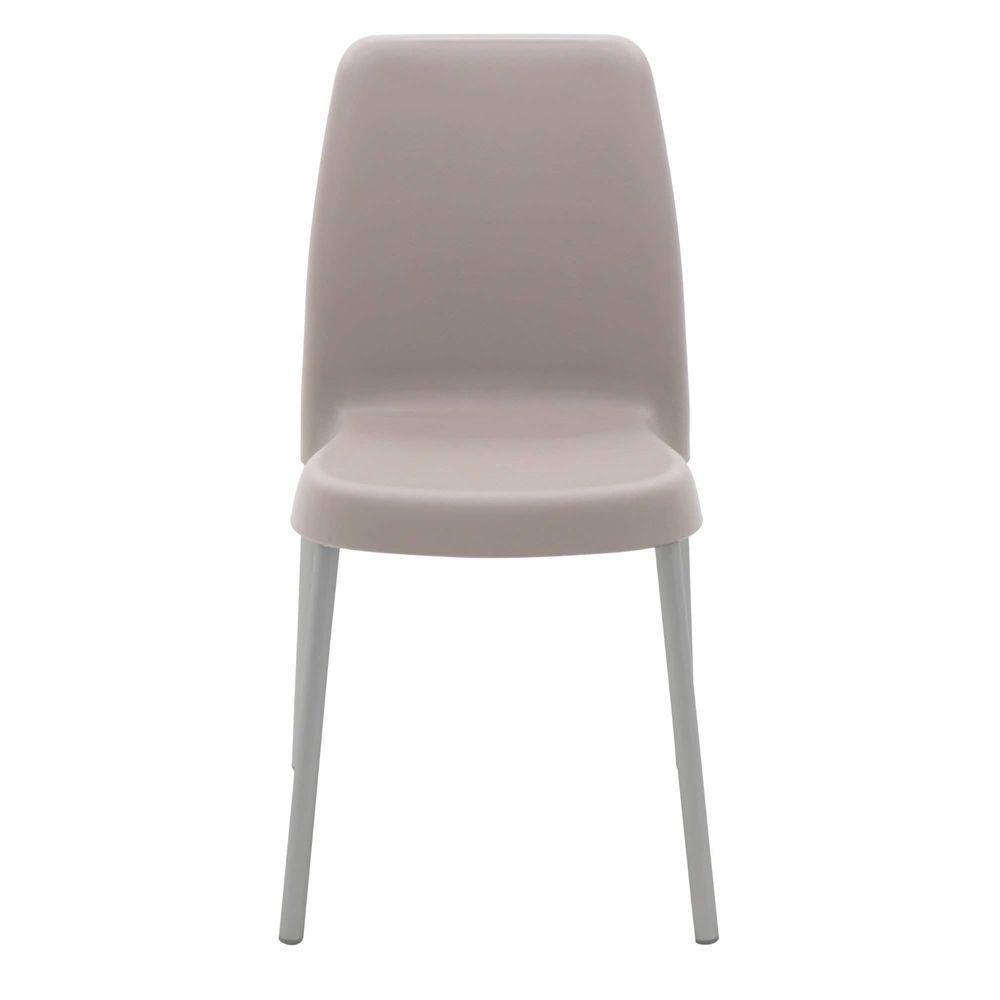 Cadeira Tramontina Vanda Em Polipropileno Camurça Com Pernas Em Alumínio Tramontina - 4