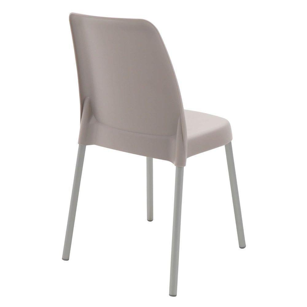 Cadeira Tramontina Vanda Em Polipropileno Camurça Com Pernas Em Alumínio Tramontina - 6