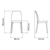 Cadeira Tramontina Vanda Em Polipropileno Camurça Com Pernas Em Alumínio Tramontina - 7