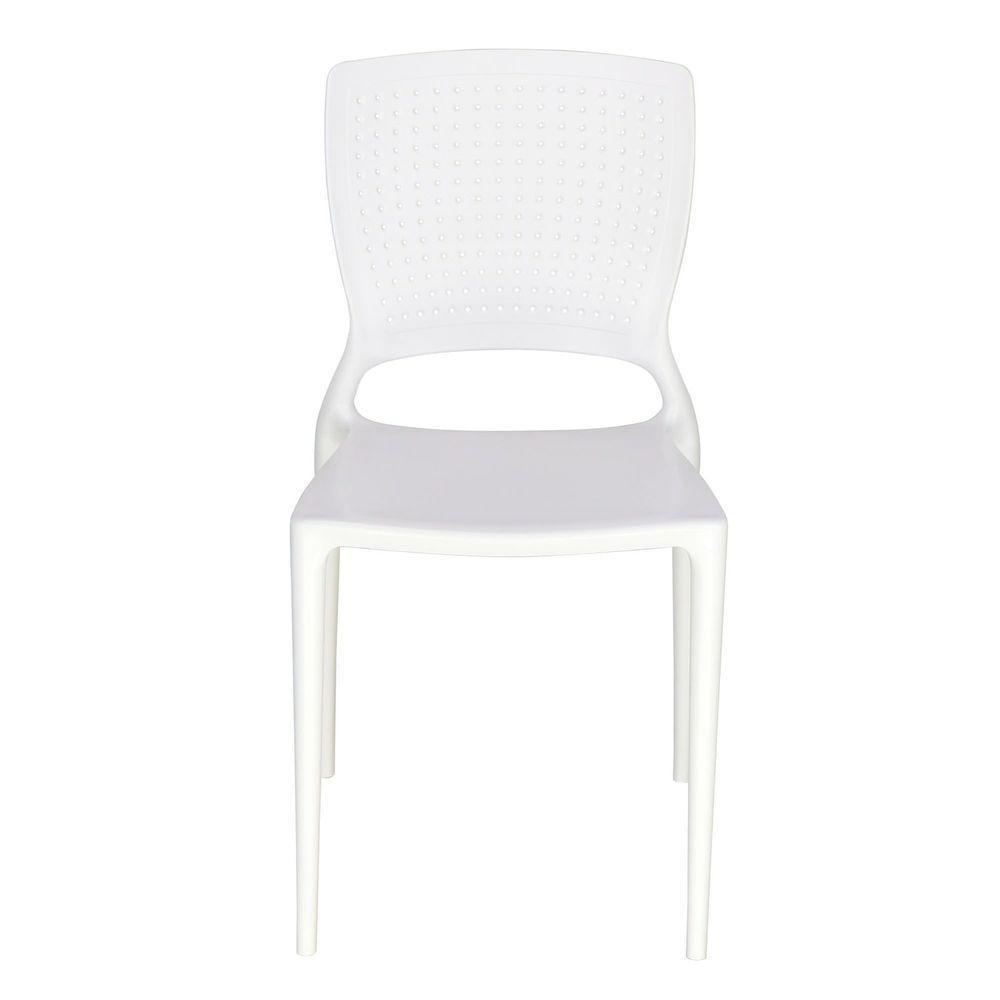 Cadeira Tramontina Safira Branca Sem Braços Em Polipropileno E Fibra De Vidro Tramontina - 7