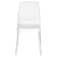 Cadeira Tramontina Vanda Branca Sem Braços Em Polipropileno Com Pernas Anodizadas Tramontina - 5