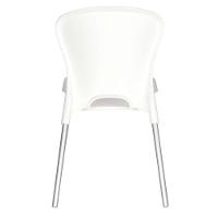 Cadeira Tramontina Jolie Branca Sem Braços Em Polipropileno Com Pernas Anodizadas Tramontina - 3
