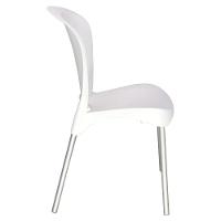 Cadeira Tramontina Jolie Branca Sem Braços Em Polipropileno Com Pernas Anodizadas Tramontina - 8