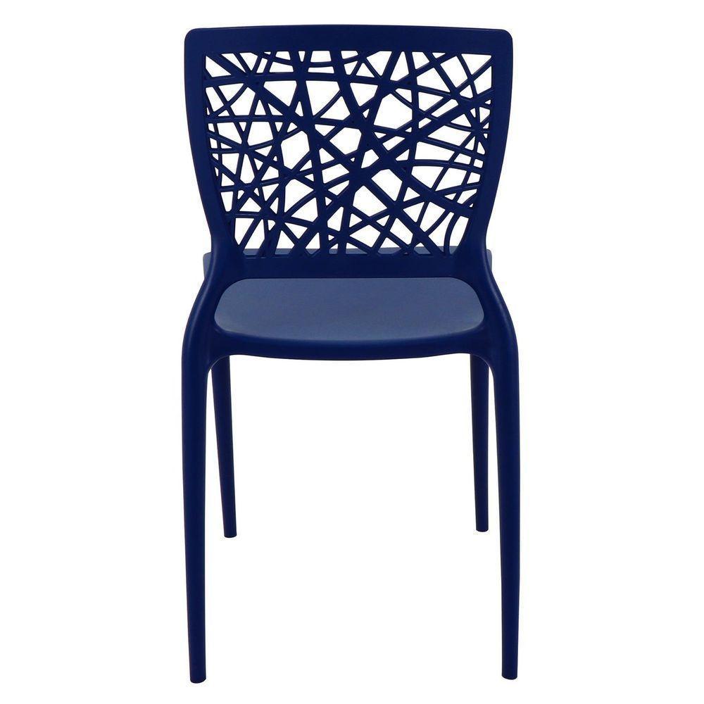 Cadeira Tramontina Joana Em Polipropileno E Fibra De Vidro Azul Yale Tramontina - 2
