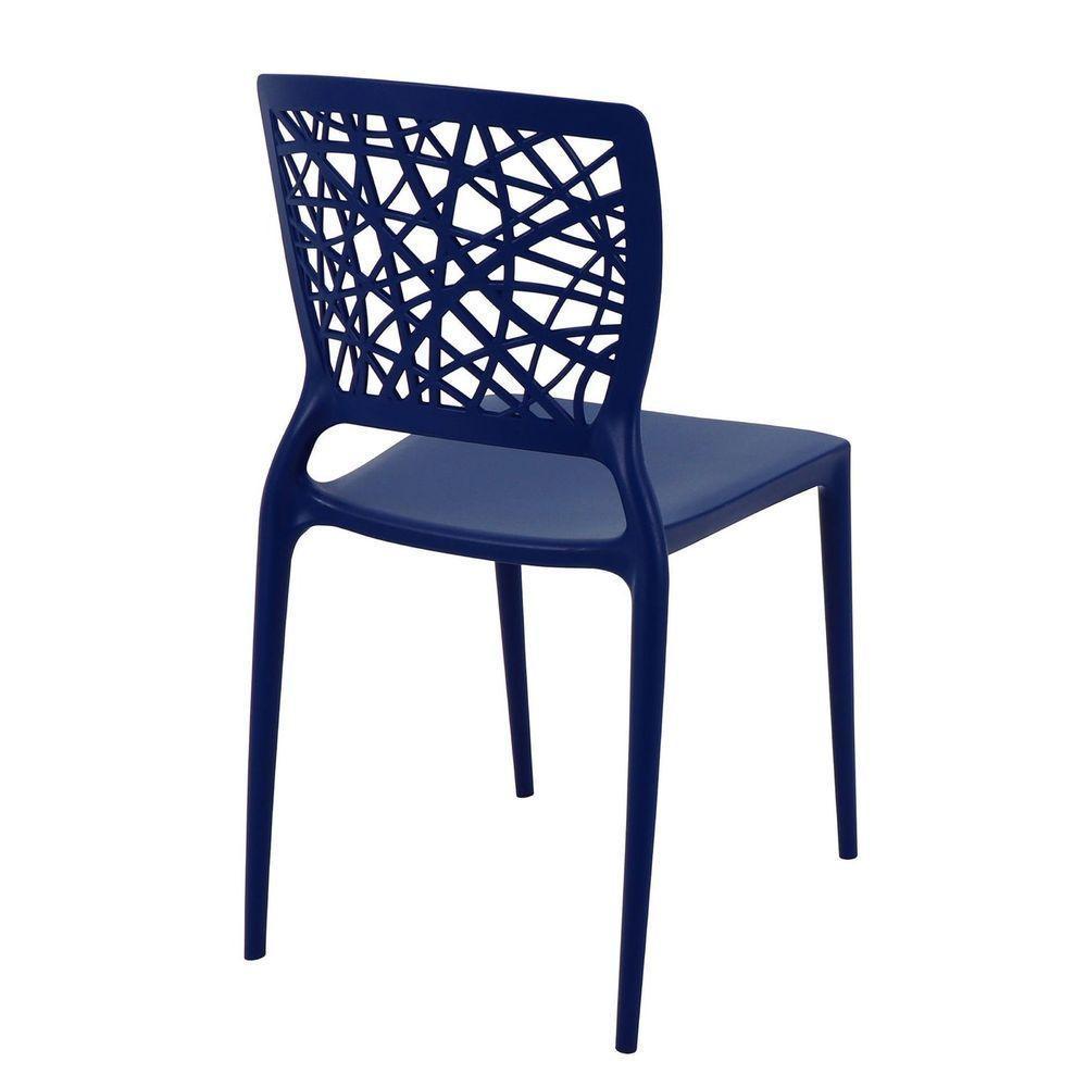 Cadeira Tramontina Joana Em Polipropileno E Fibra De Vidro Azul Yale Tramontina - 4