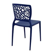 Cadeira Tramontina Joana Em Polipropileno E Fibra De Vidro Azul Yale Tramontina