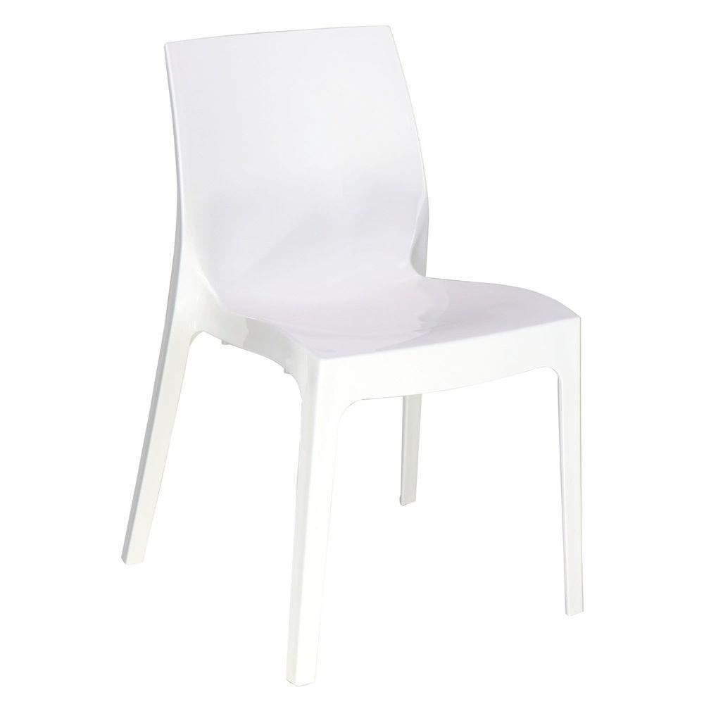 Cadeira Tramontina Alice Polida Sem Braços Em Polipropileno Branco Tramontina - 1