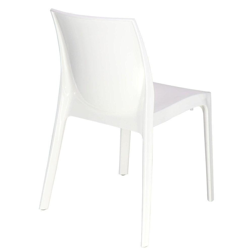 Cadeira Tramontina Alice Polida Sem Braços Em Polipropileno Branco Tramontina - 3