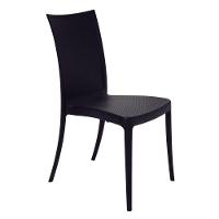Cadeira Tramontina Laura Ratan Preta Sem Braços Em Polipropileno E Fibra De Vidro Tramontina - 1