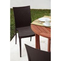 Cadeira Tramontina Laura Ratan Preta Sem Braços Em Polipropileno E Fibra De Vidro Tramontina - 7