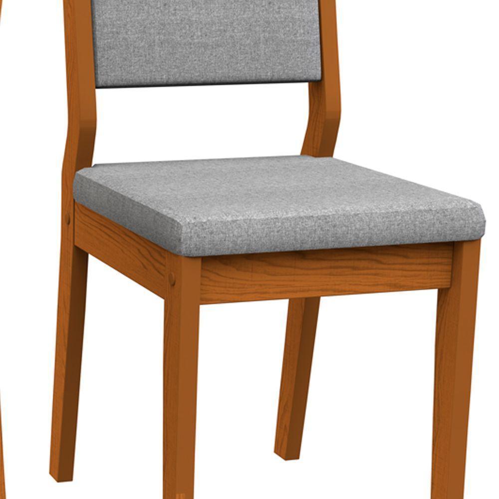 Kit Com 2 Cadeiras Carol Ype Linho Cinza Claro - 3