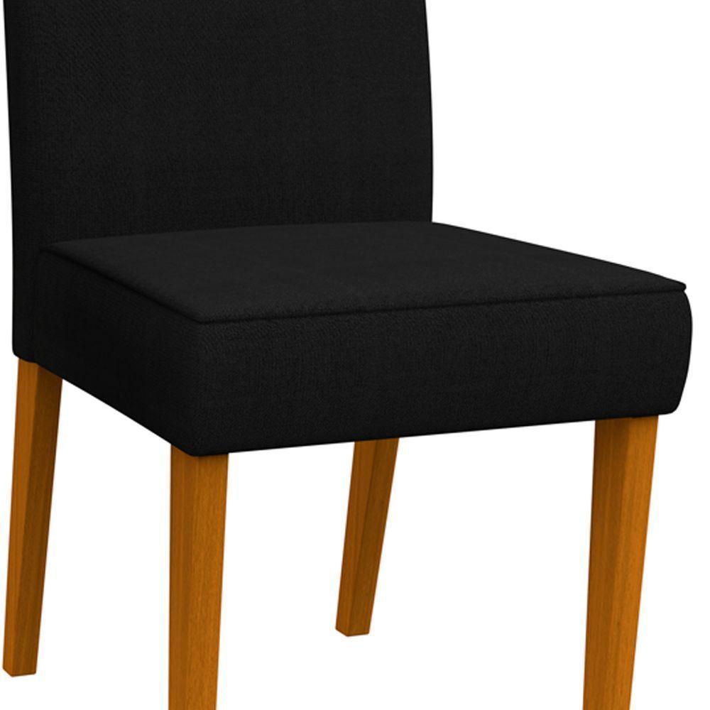 Kit Com 2 Cadeiras Lectus Ype Veludo Preto - 3