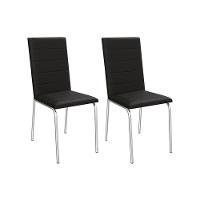 Cadeira Sala de Jantar Amsterdã 2C091 Kit 2 Un Cromado/Courano Nude - Kappesberg - 5