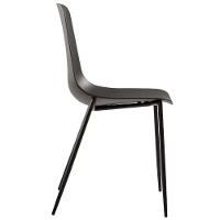 Kit 6 Cadeiras Miami Abi Fratini Polipropileno Preto Base Em Aço Com Pintura Epóxi Preto