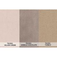 Cadeira Sala de Jantar Dafne Madeira Kit 2 Un Capuccino/Animale Chocolate - Rufato