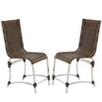 2 Cadeiras De Jantar Polido Para Área Interna E Externa - 1