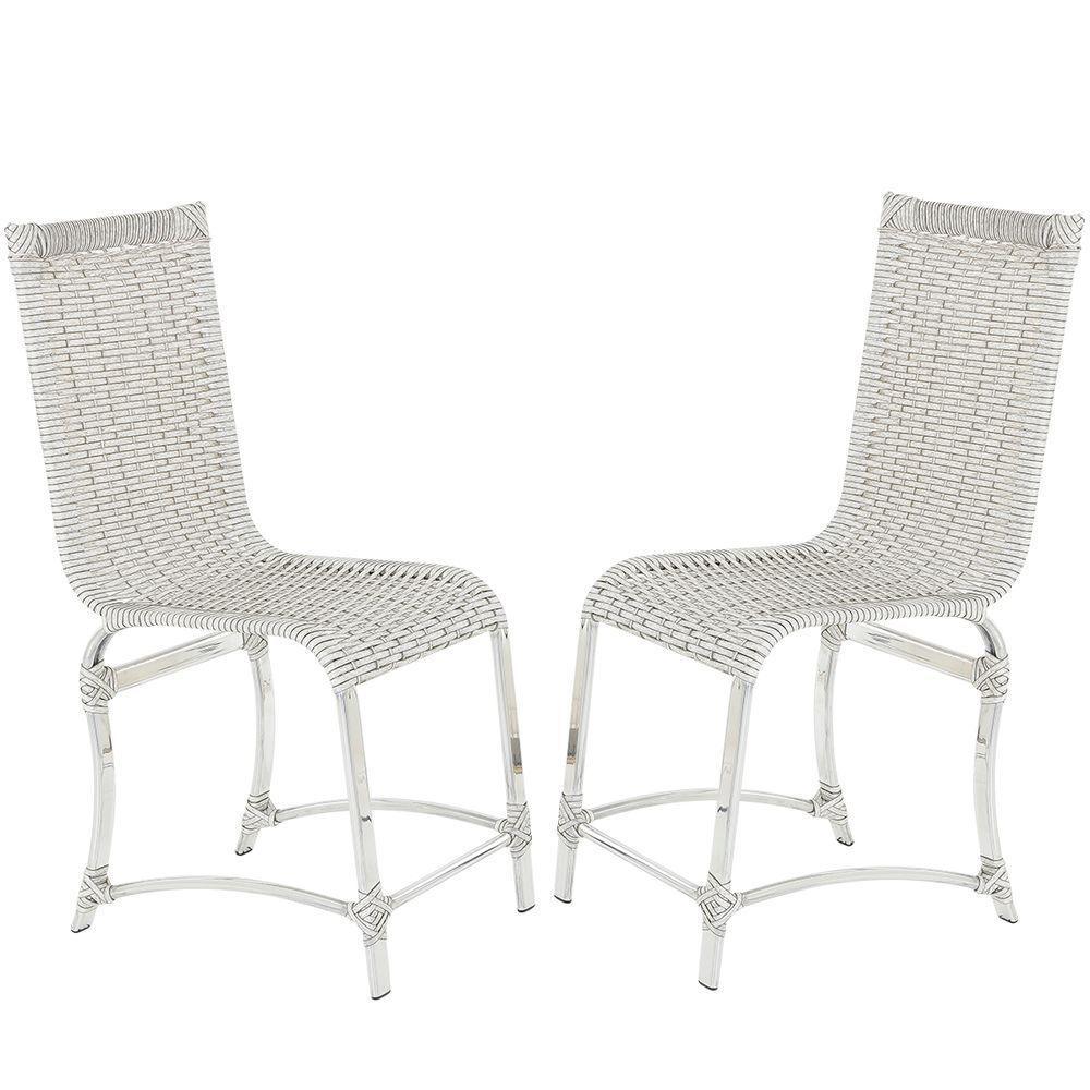 2 Cadeiras De Jantar Área Interna E Externa Mármore - 1