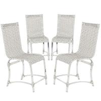 4 Cadeiras De Jantar Para Área Interna E Externa Mármore - 1