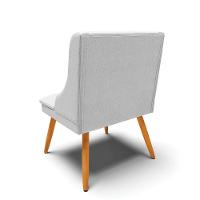 Kit 08 Cadeiras De Jantar Liz Linho Cinza A05 D'rossi - 5