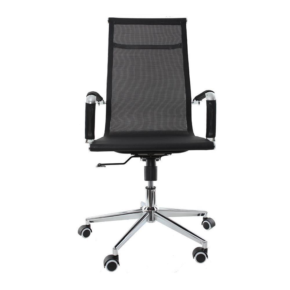 Cadeira De Escritório Alta Tela Mesh p/120Kg Preto - 4
