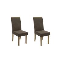 Kit 2 Cadeiras Sala Jantar 2CAD142 2 Un Marrom - Kappesberg - 1